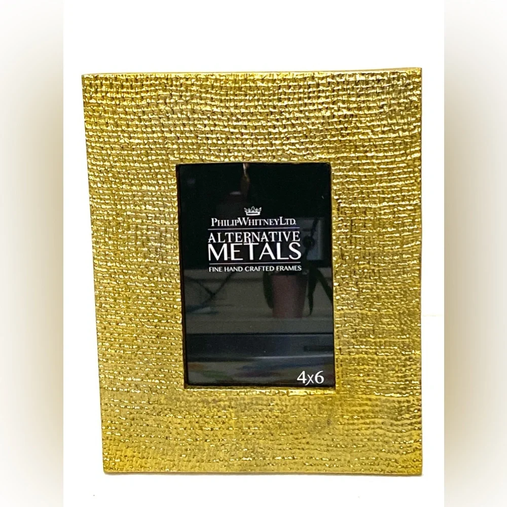 Philip Whitney Ltd. Golden Weave 4 x 6 Picture Frame